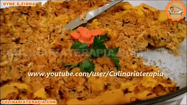 Torta de Cenoura com Frango