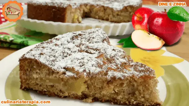 Bolo de Maçã e Canela