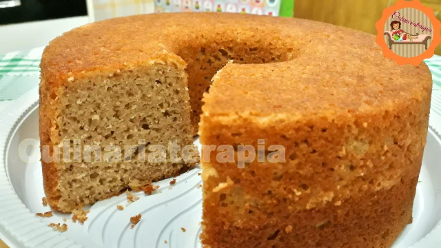 Bolo com Farinhas de Arroz e de Coco