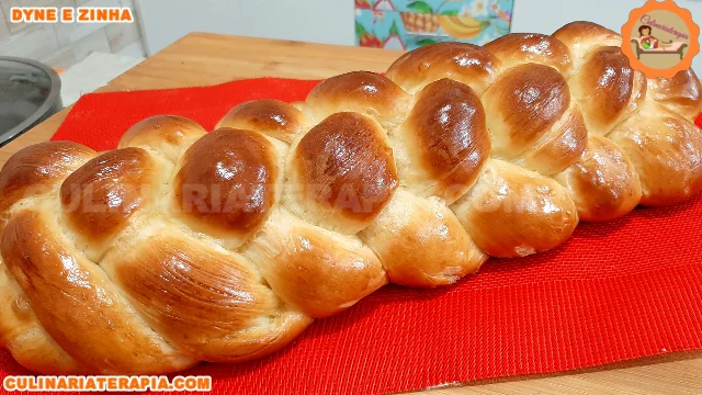 Receita de Pão Chalá de 6 Tiras