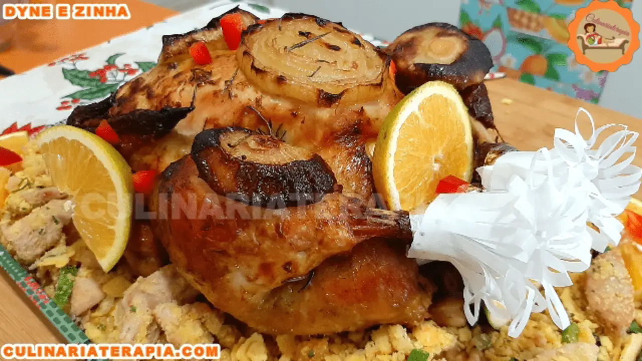 Frango Assado Caseiro Para Festas