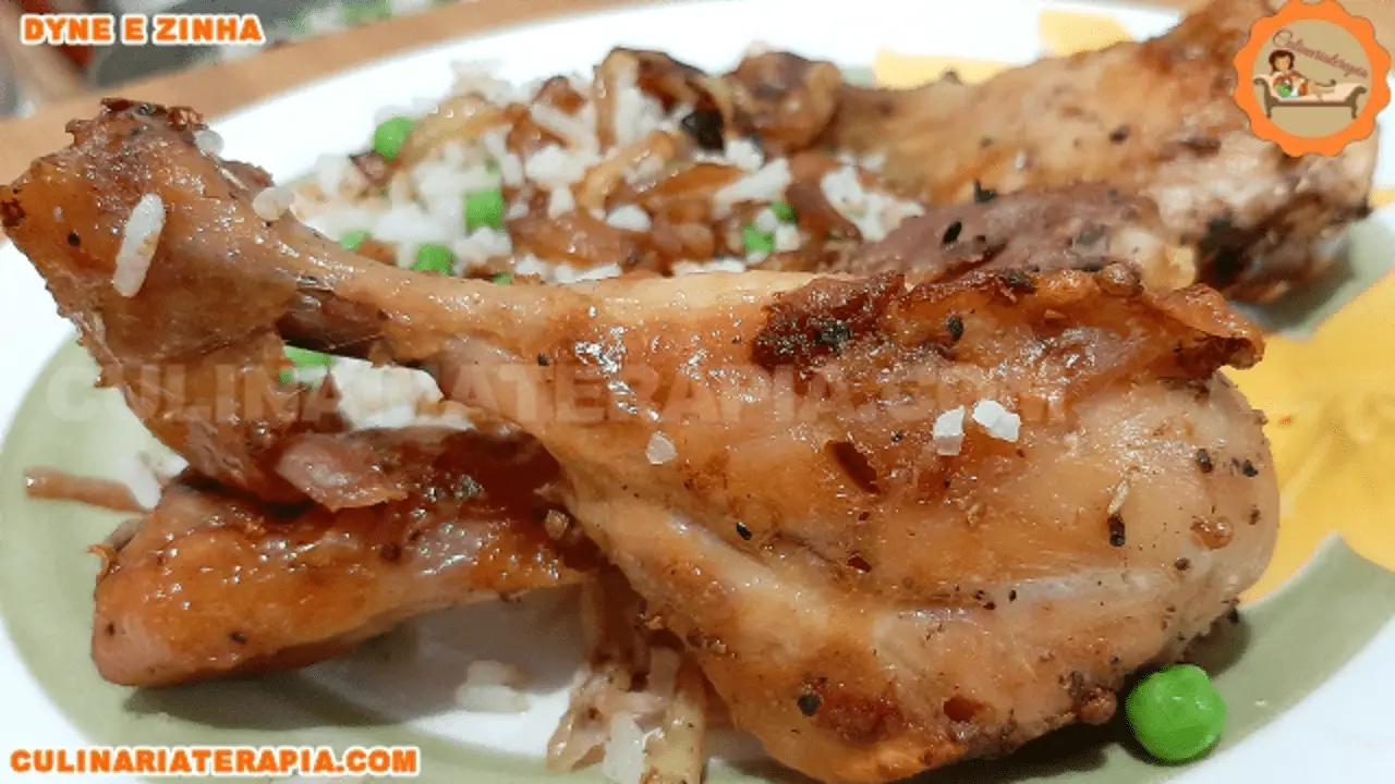 Coxas de Frango Assadas na Manteiga e Azeite