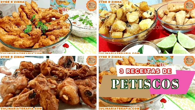 3 Receitas para Fazer Petisco de Restaurante