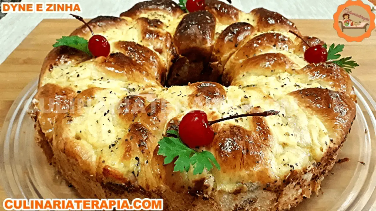 Pão Rosca Salgada Recheada