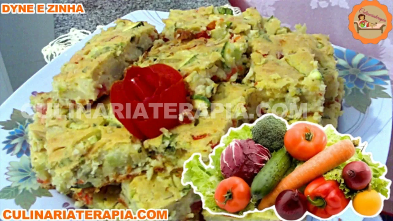 Bolo Salgado de Legumes Fácil e Rápido
