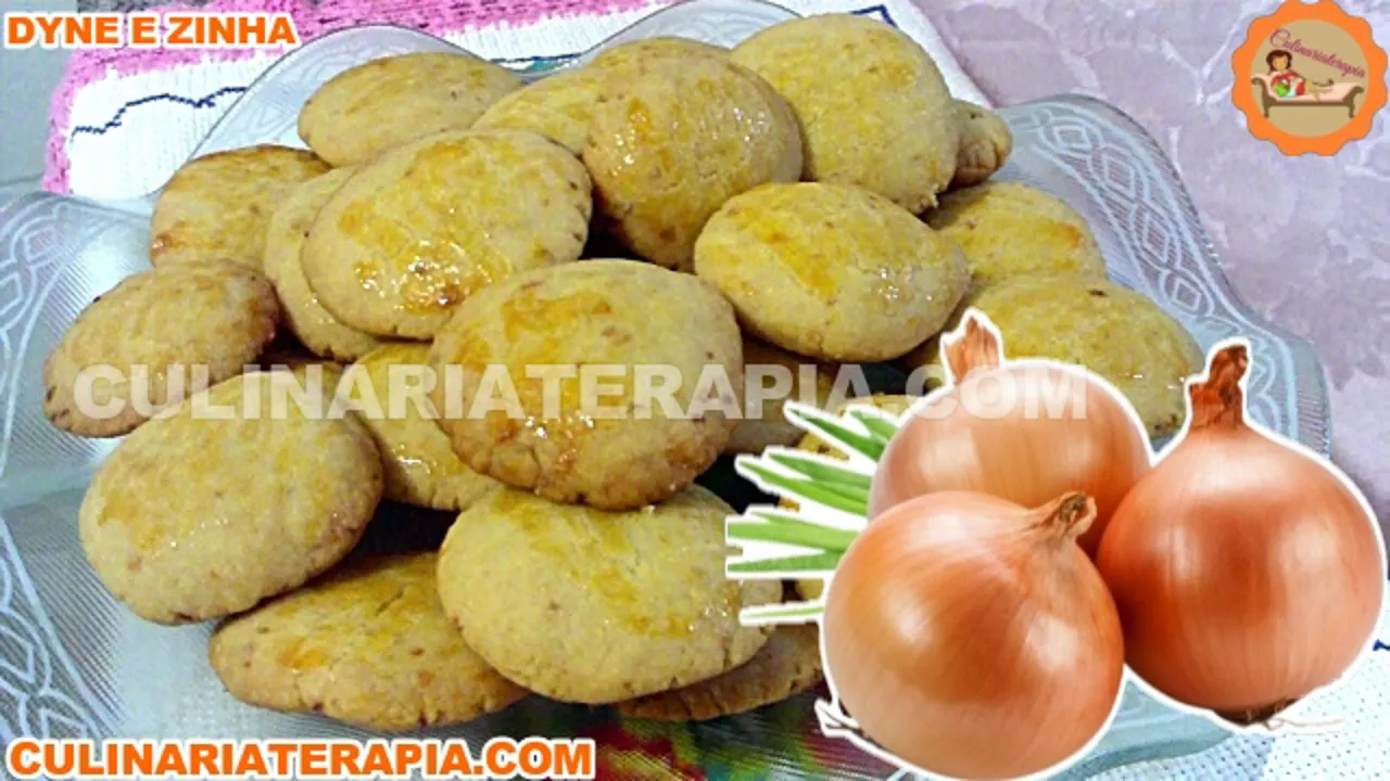 Biscoito de Cebola Caseiro Fácil e Rápido