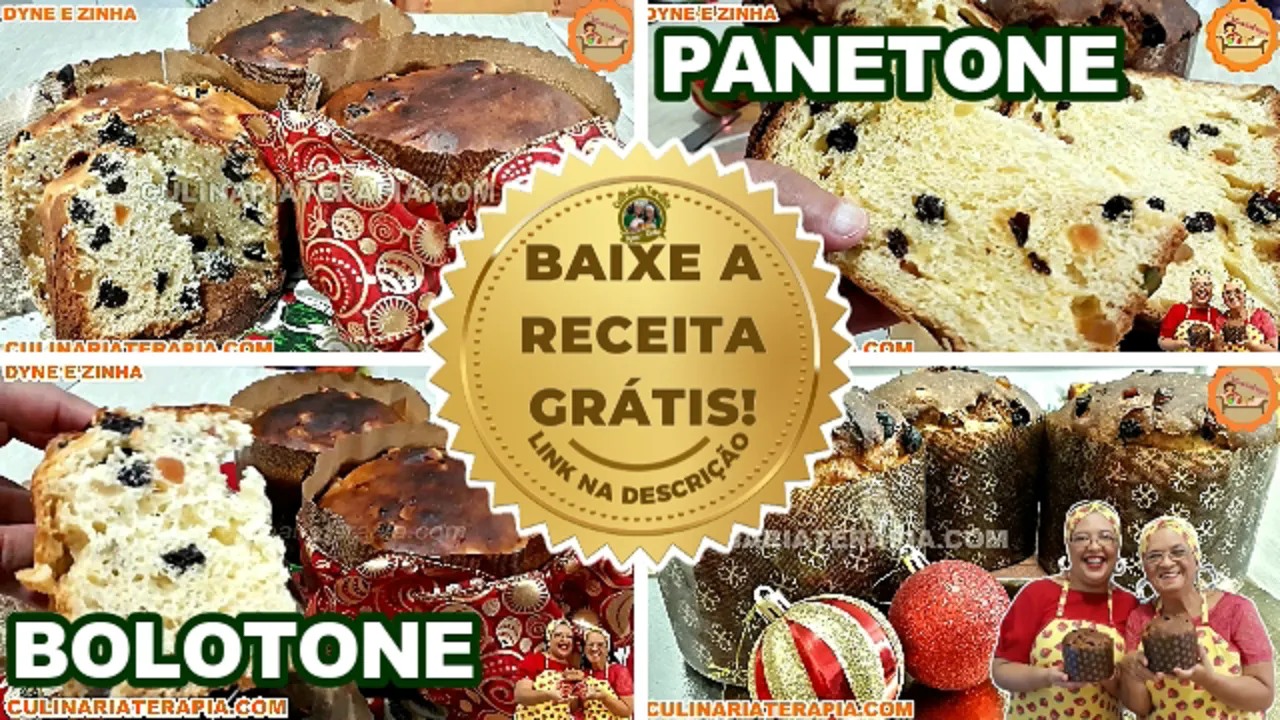 Bolotone e Panetone Fofinhos para o Natal