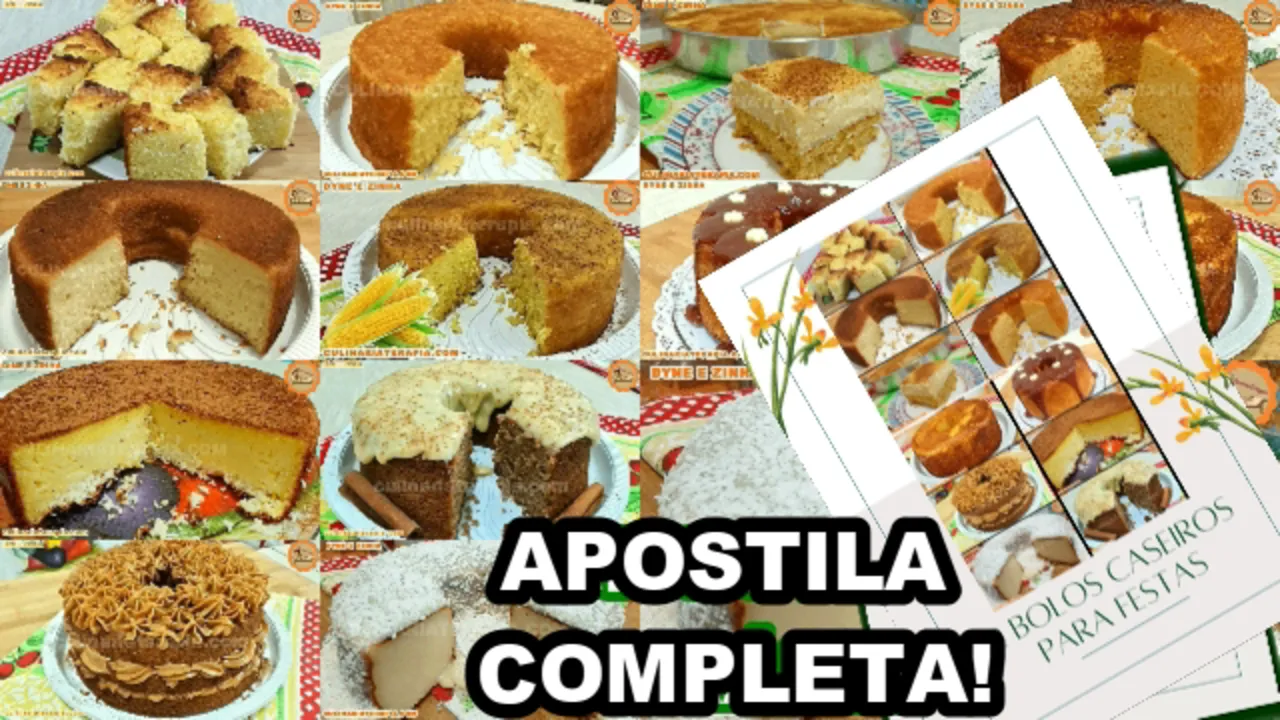 12 Bolos Caseiros para Festas Típicas – Apostila