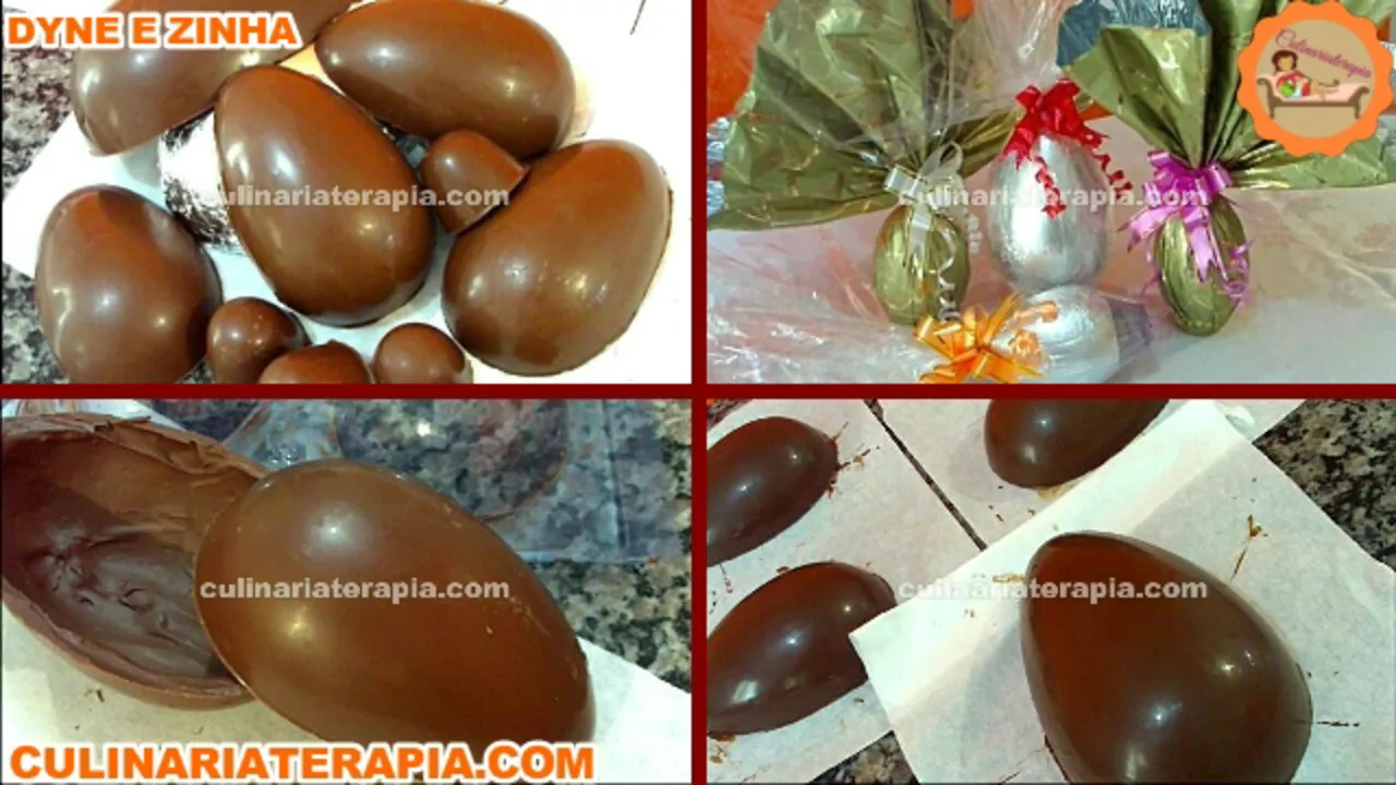 Ovos de Chocolate para Páscoa Fácil e Rápido