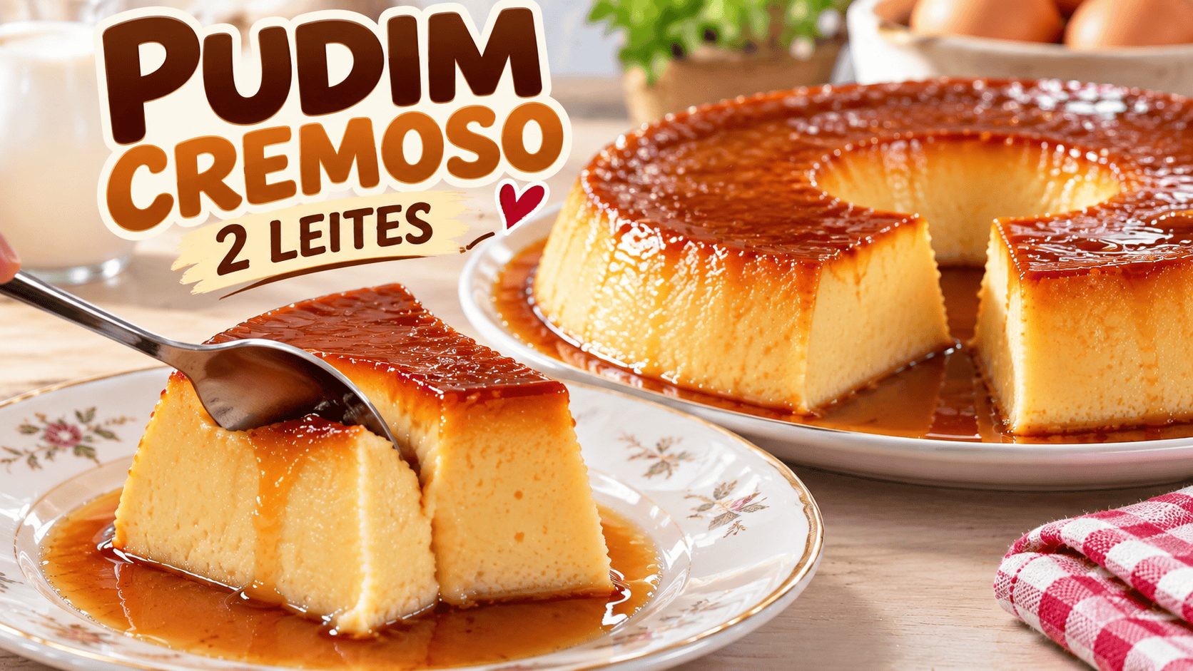 Pudim Cremoso 2 Leites