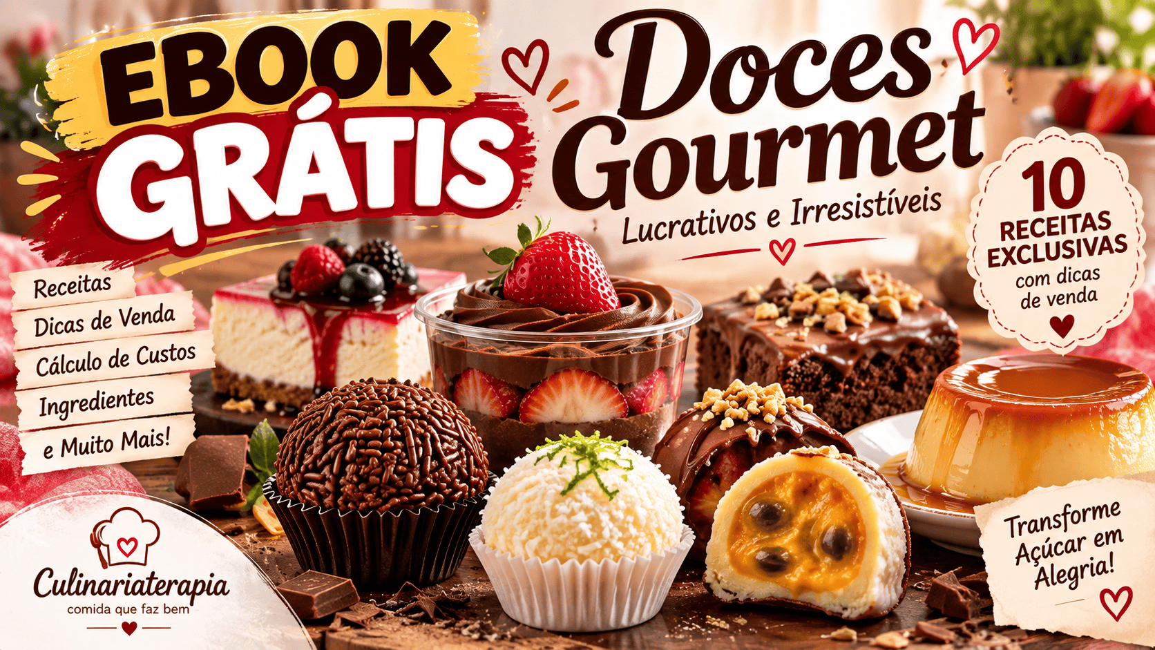 Ebook Grátis: Doces Gourmet Lucrativos e Irresistíveis